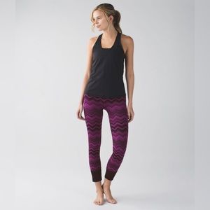 Lululemon Ebb To Street Pant Heathered Regal Plum Chevron Pink/Maroon